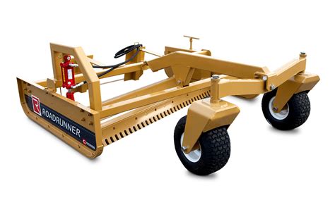 roadrunner skid steer grader|road grading equipment for tractor.